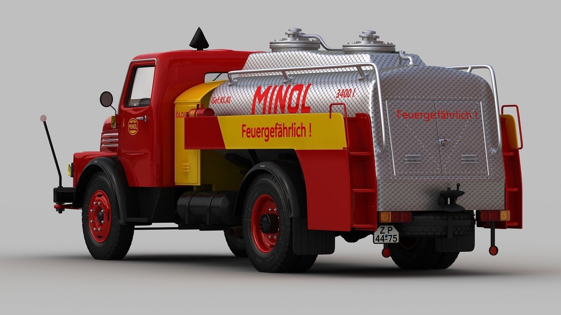 IFA S4000-1 Tank Truck MINOL 3D model_2