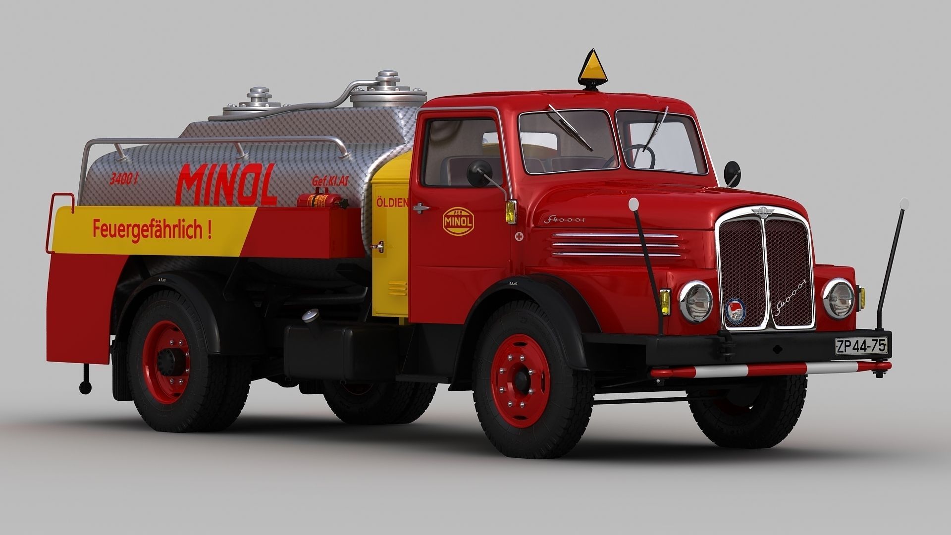 IFA S4000-1 Tank Truck MINOL 3D model_3
