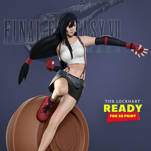 Tifa Lockhart - Final Fantasy VII Remake 3D print model