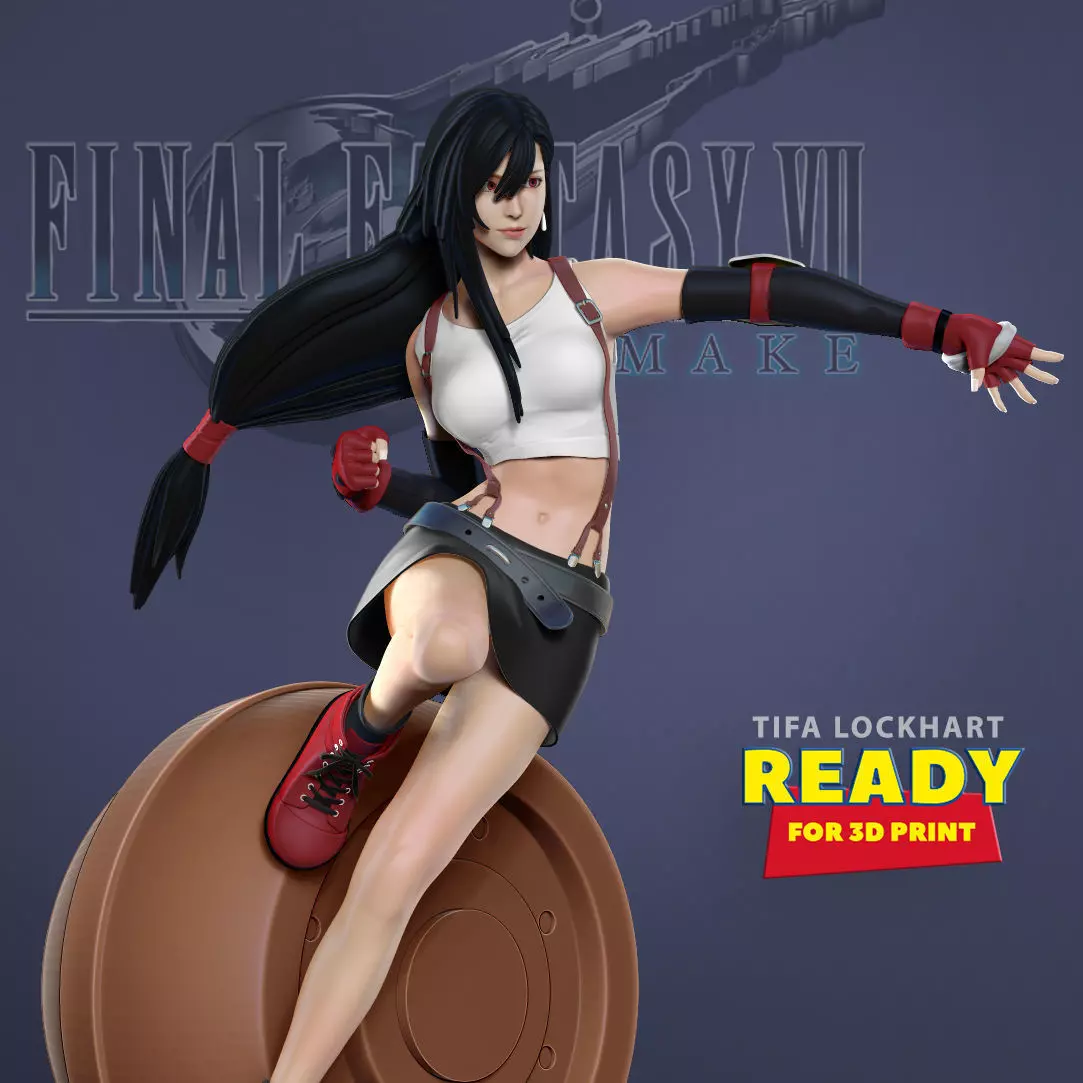 Tifa Lockhart - Final Fantasy VII Remake 3D print model