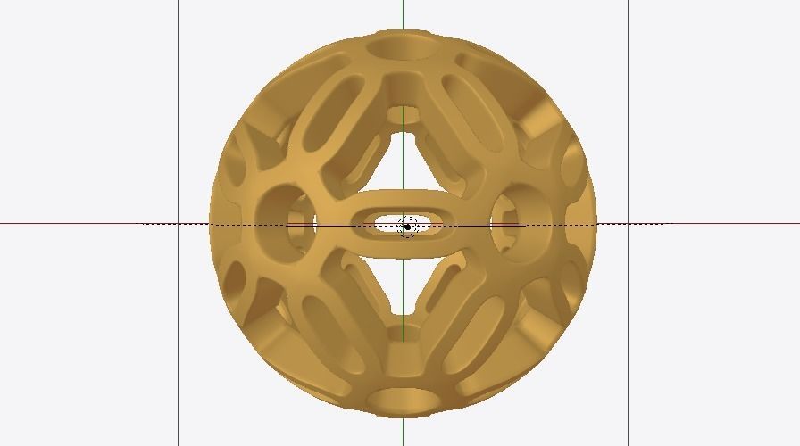 Spherical Pattern Symmetry Low-poly 3D model_5