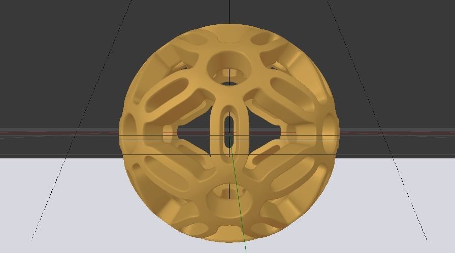 Spherical Pattern Symmetry Low-poly 3D model_4