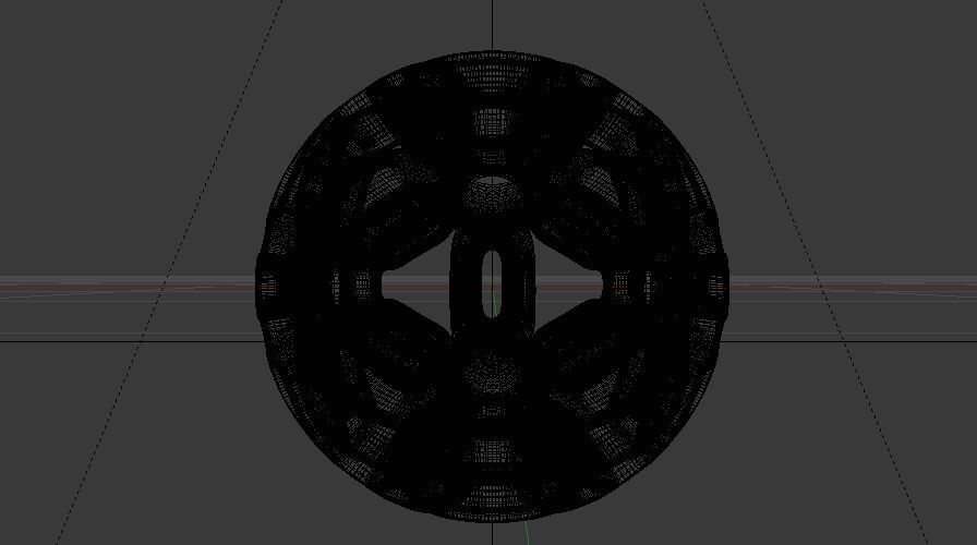 Spherical Pattern Symmetry Low-poly 3D model_10