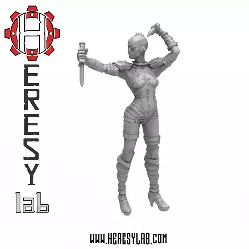 Heresylab - Female Assassin 2 3D print model