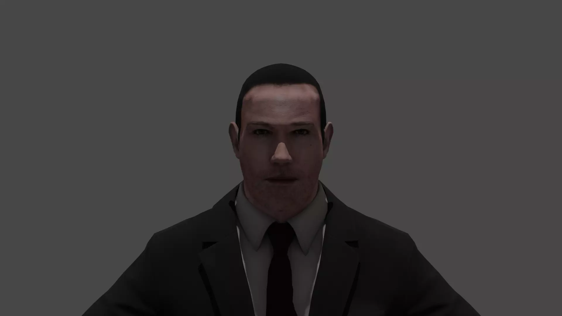 Bruce Wayne Low-poly 3D model_0