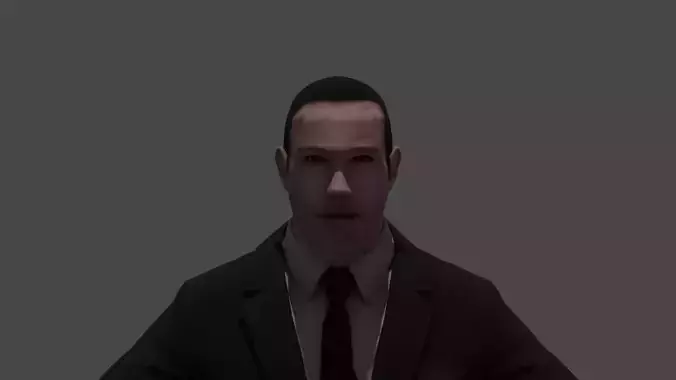 Bruce Wayne Low-poly 3D model