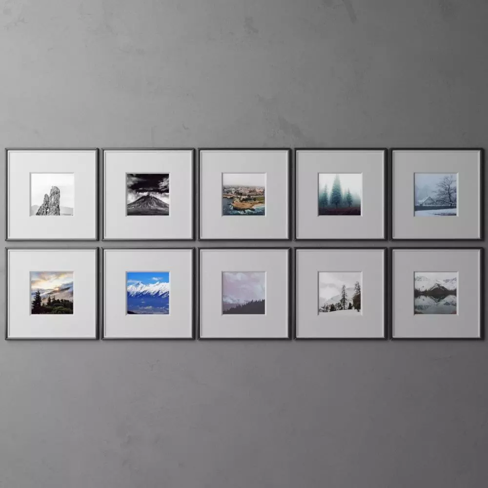 frame6 2x5 quad-10 3D model_0