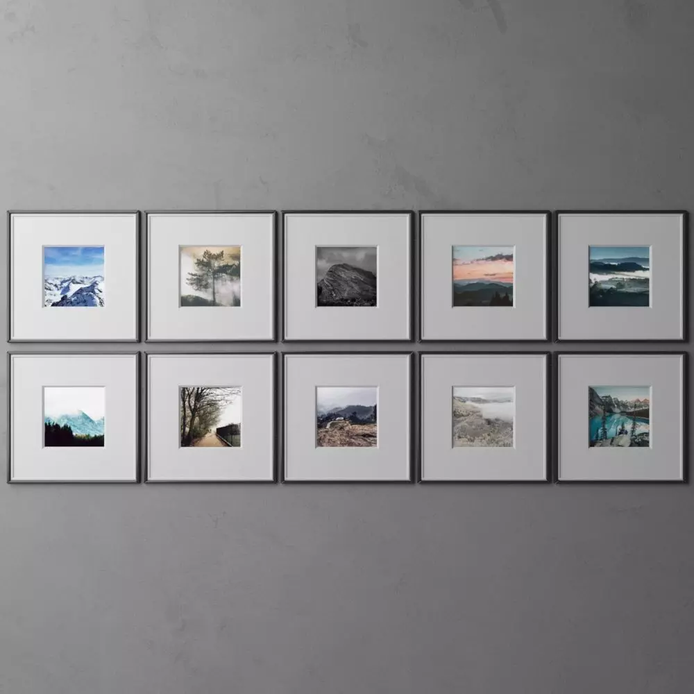 frame6 2x5 quad-2 3D model_0