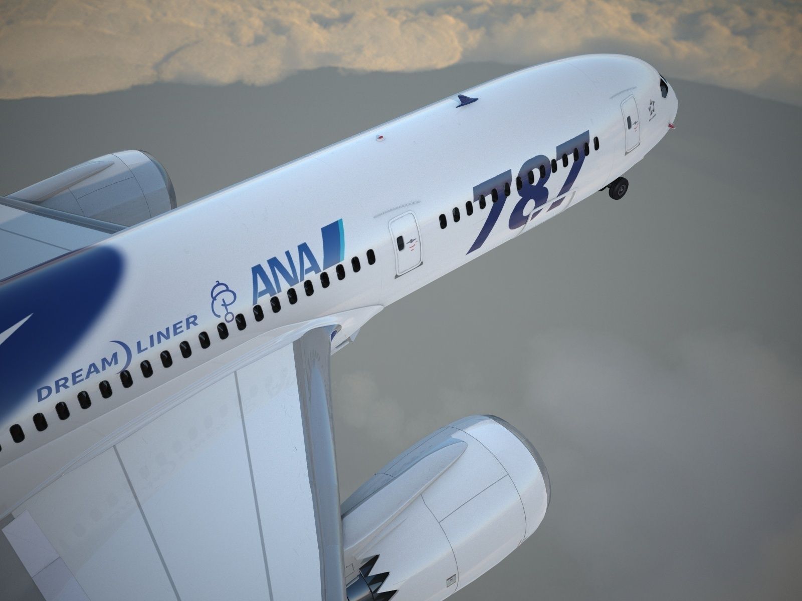 Boeing 787 Dreamliner ANA airlines 3D model_11