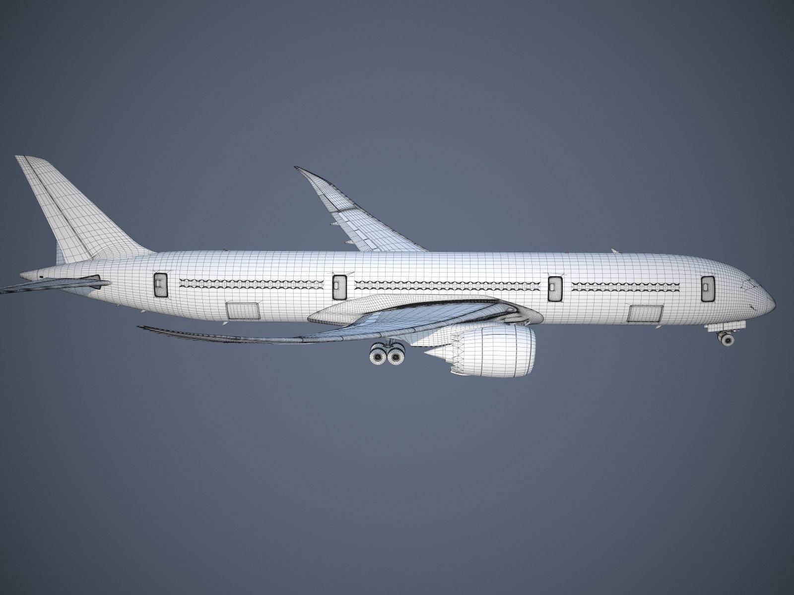 Boeing 787 Dreamliner ANA airlines 3D model_20