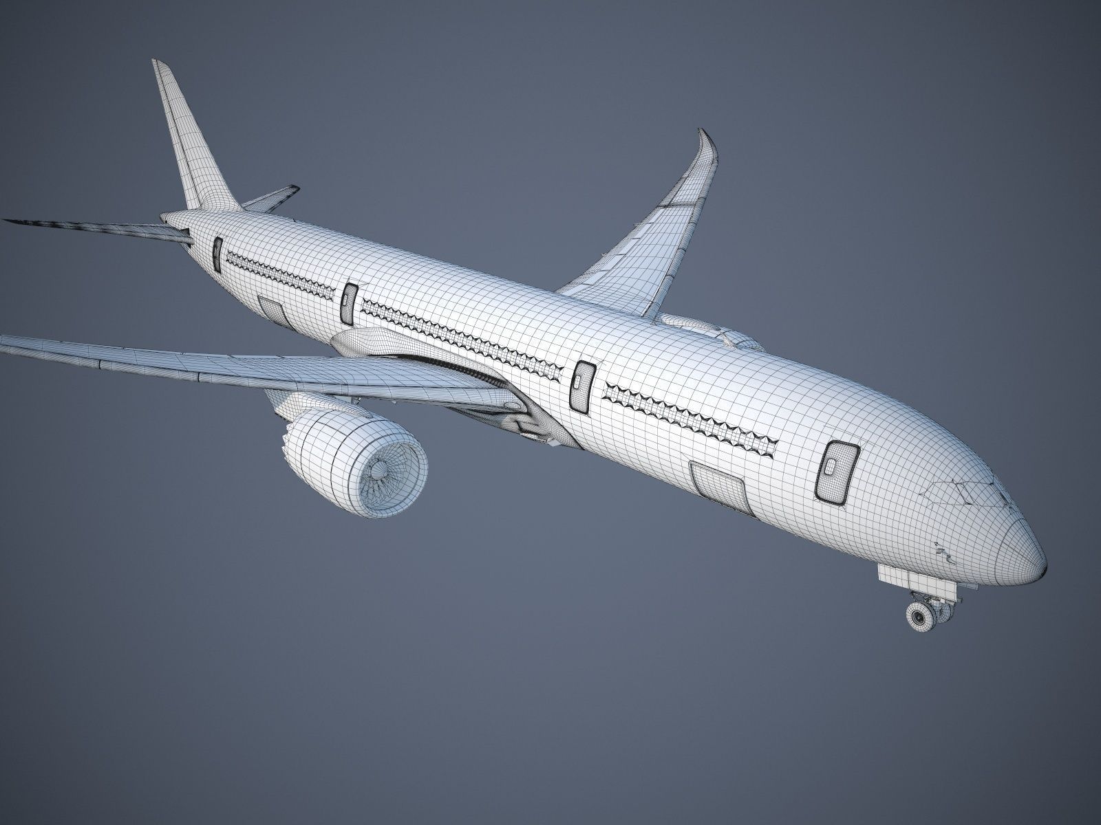Boeing 787 Dreamliner ANA airlines 3D model_21