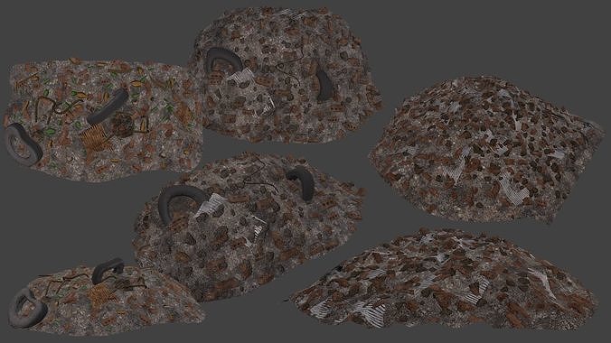 Dump low-poly models Free low-poly 3D model