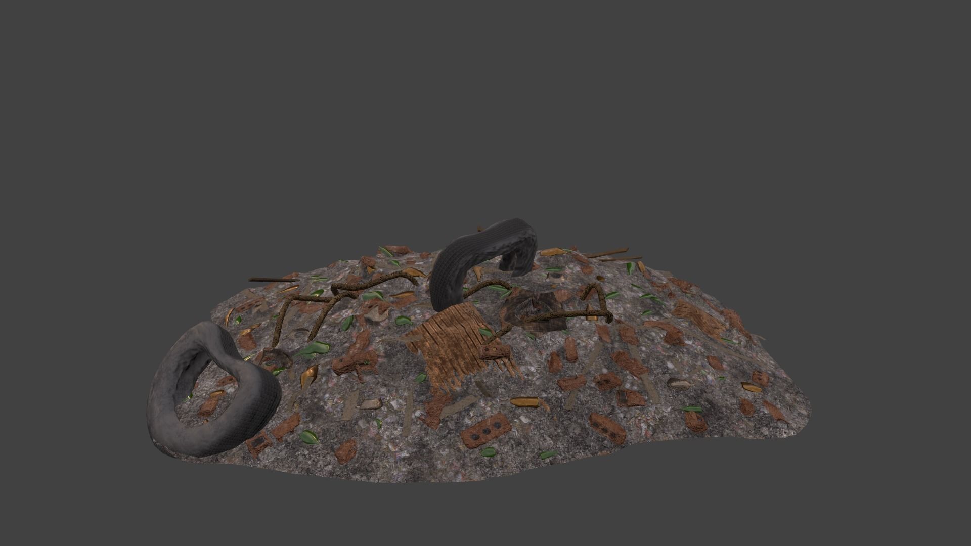 Dump low-poly models Free low-poly 3D model_2