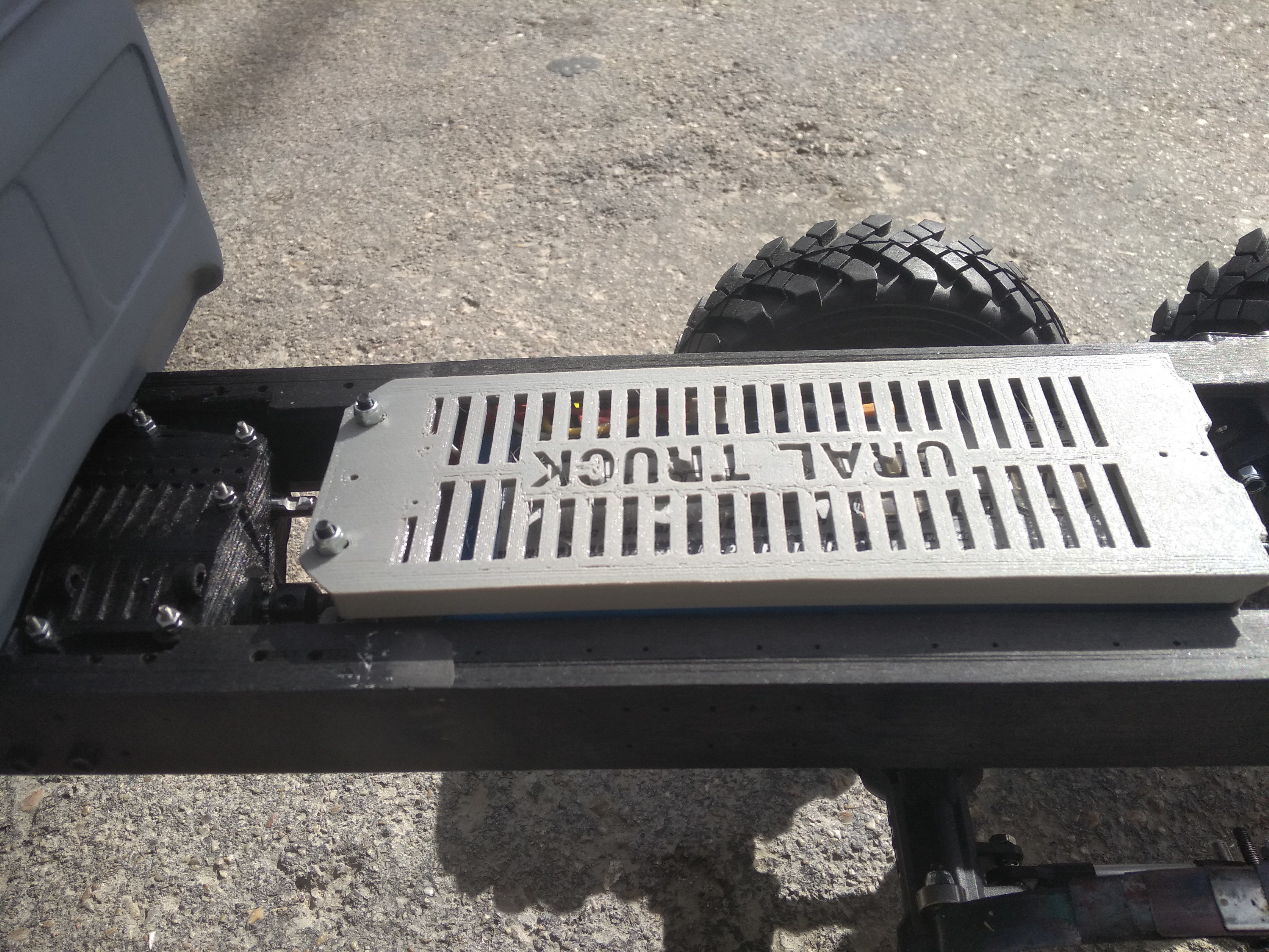 6x6 truck rc crawler car hard body 3D print model_8