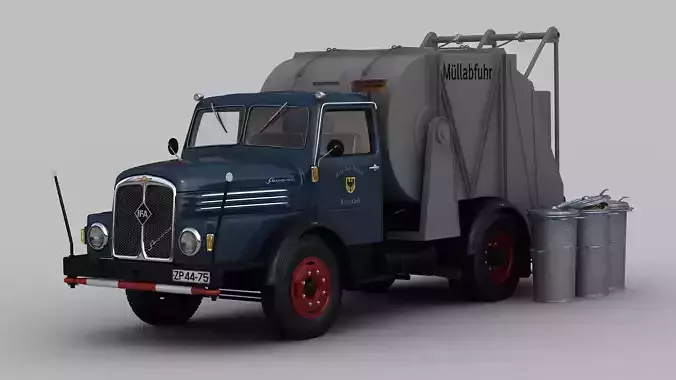 IFA S4000-1 Garbage Truck 3D model