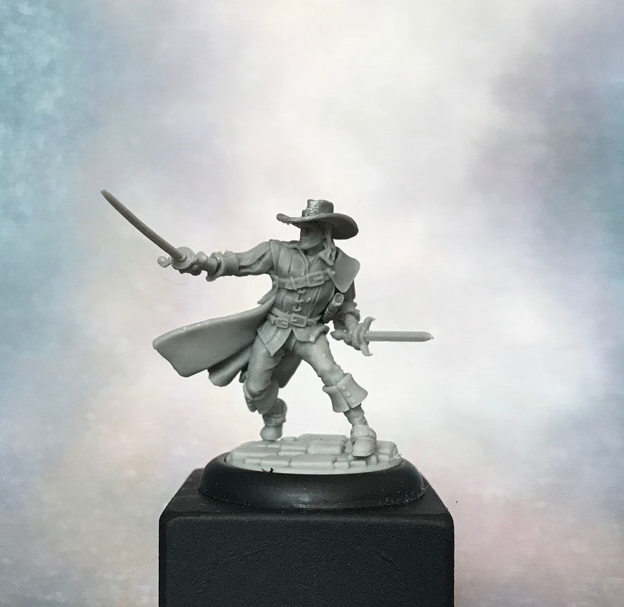 Musketeer bundle - 4 musketeers 35mm scale 3D print model_46