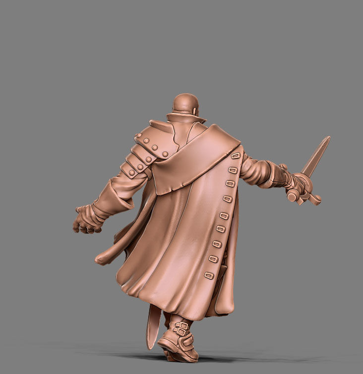 Musketeer bundle - 4 musketeers 35mm scale 3D print model_11