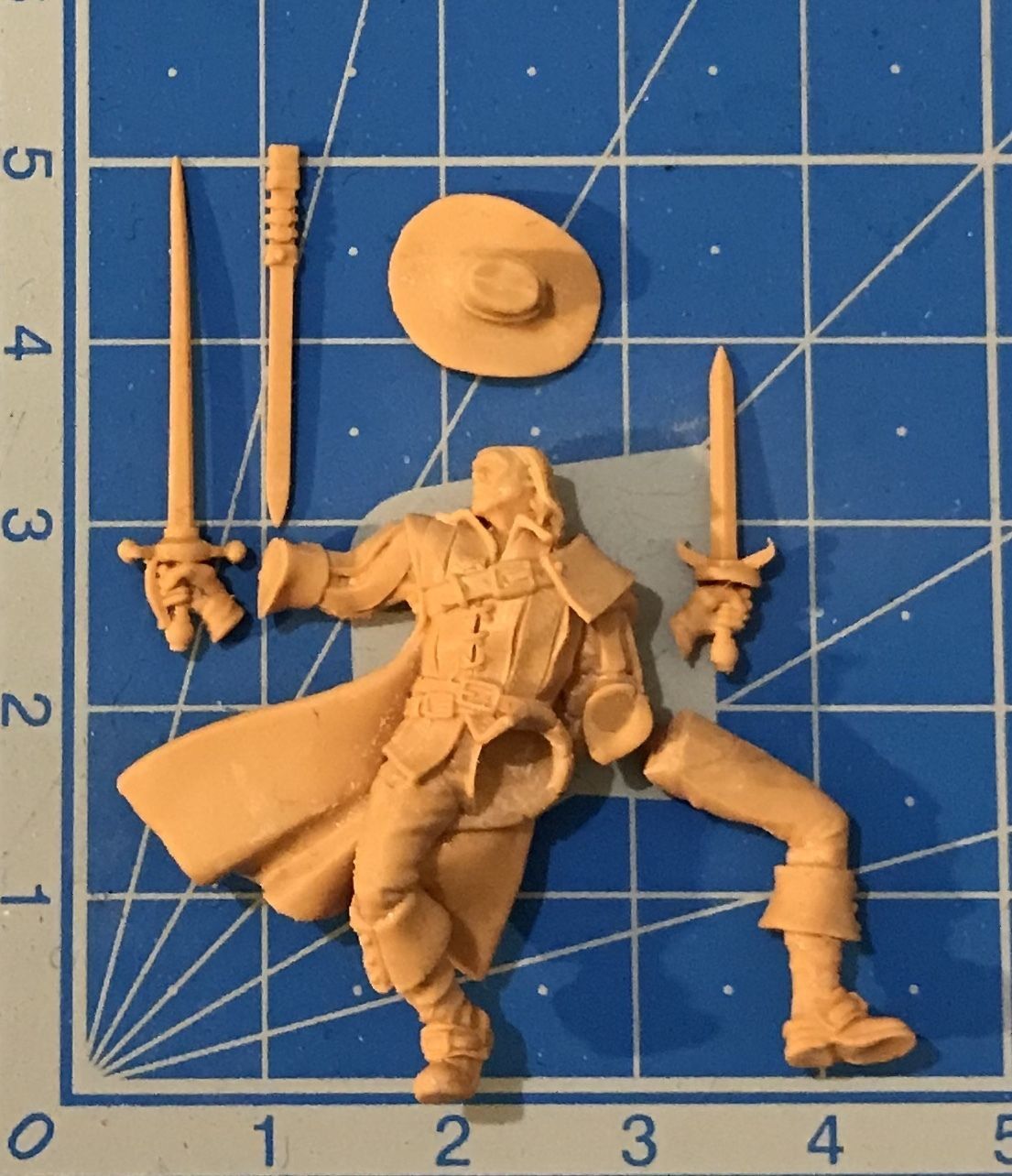 Musketeer bundle - 4 musketeers 35mm scale 3D print model_40