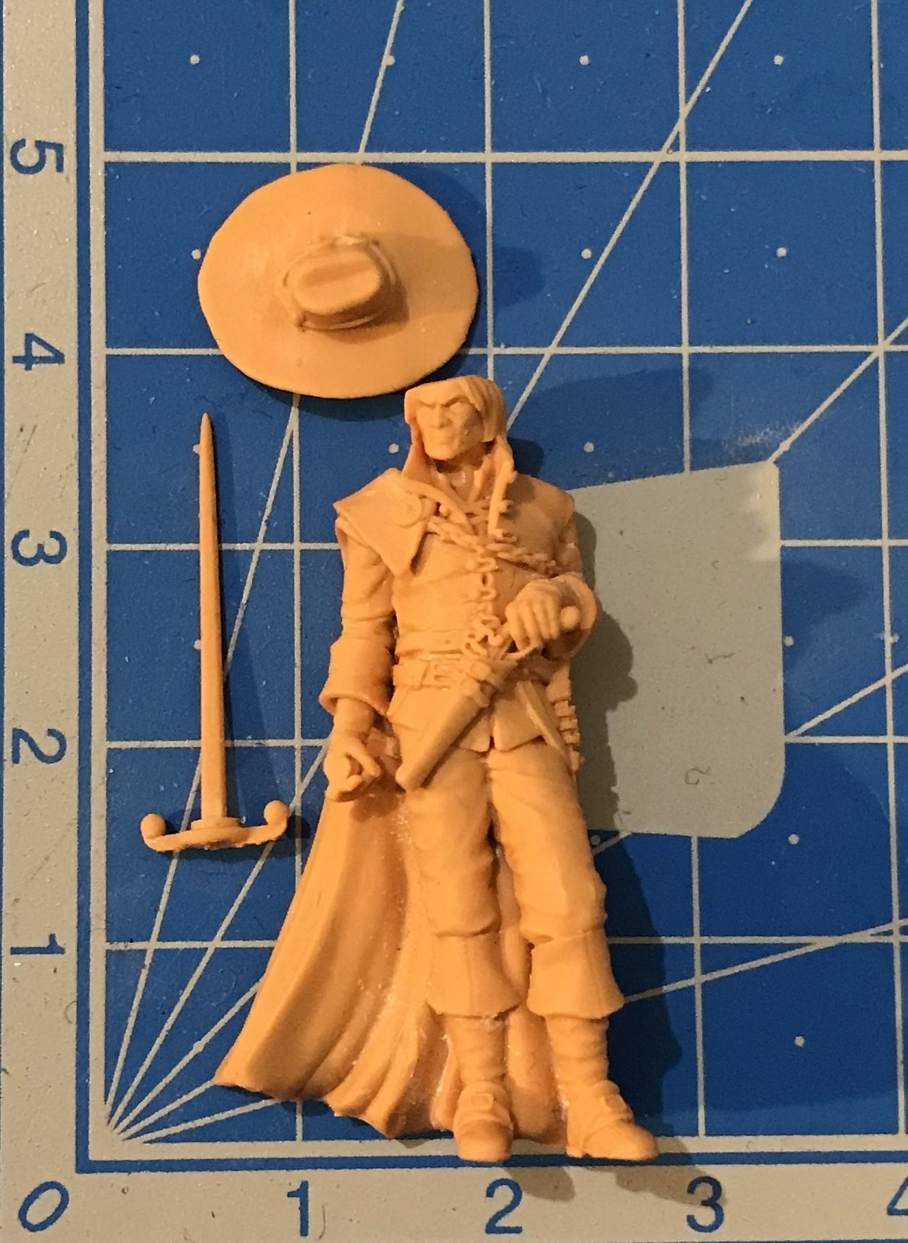 Musketeer bundle - 4 musketeers 35mm scale 3D print model_42