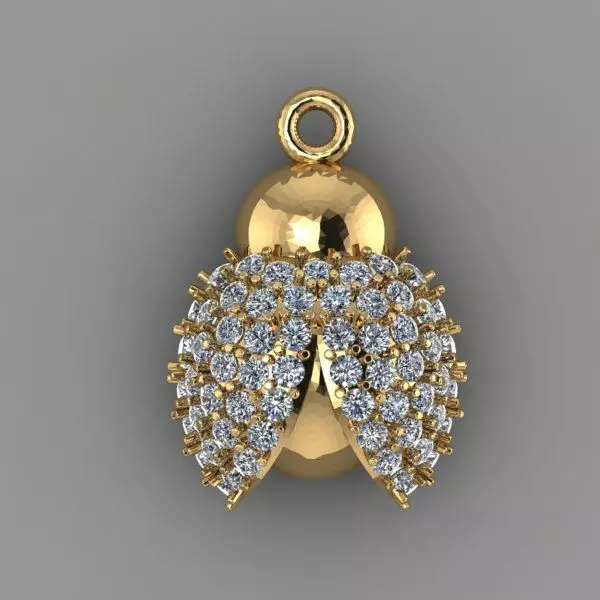 ladybug pendant 3D print model