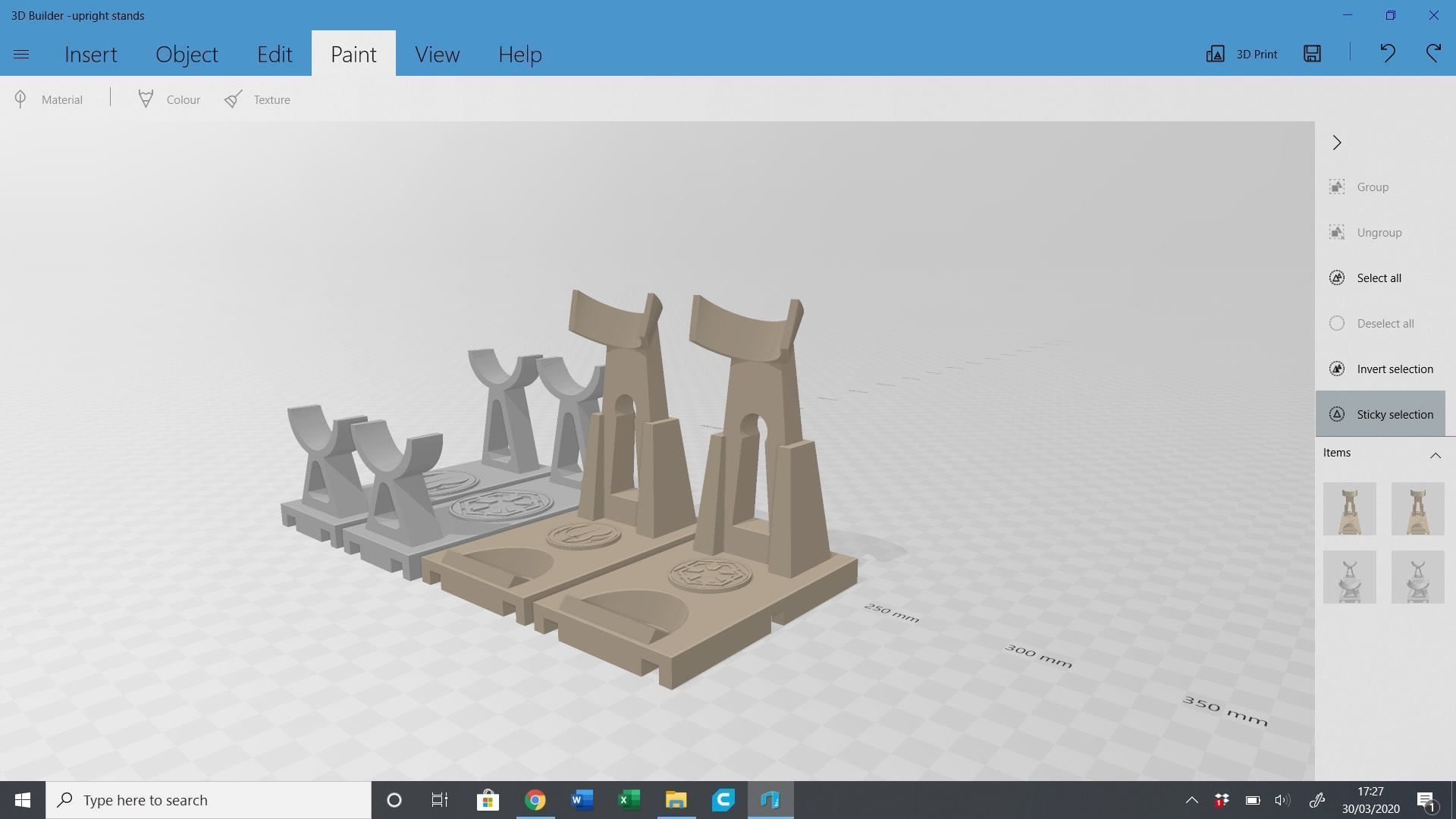 3 x lightsaber stands 3D print model_1