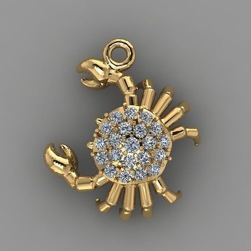 pendant crab 3D print model