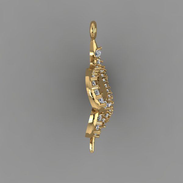 pendant snake 3D print model_2