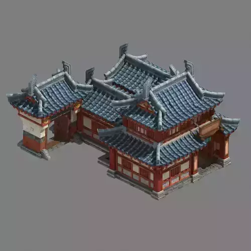 Ancient Chinese architecture - craft shop