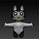 balck cat 3D model_0