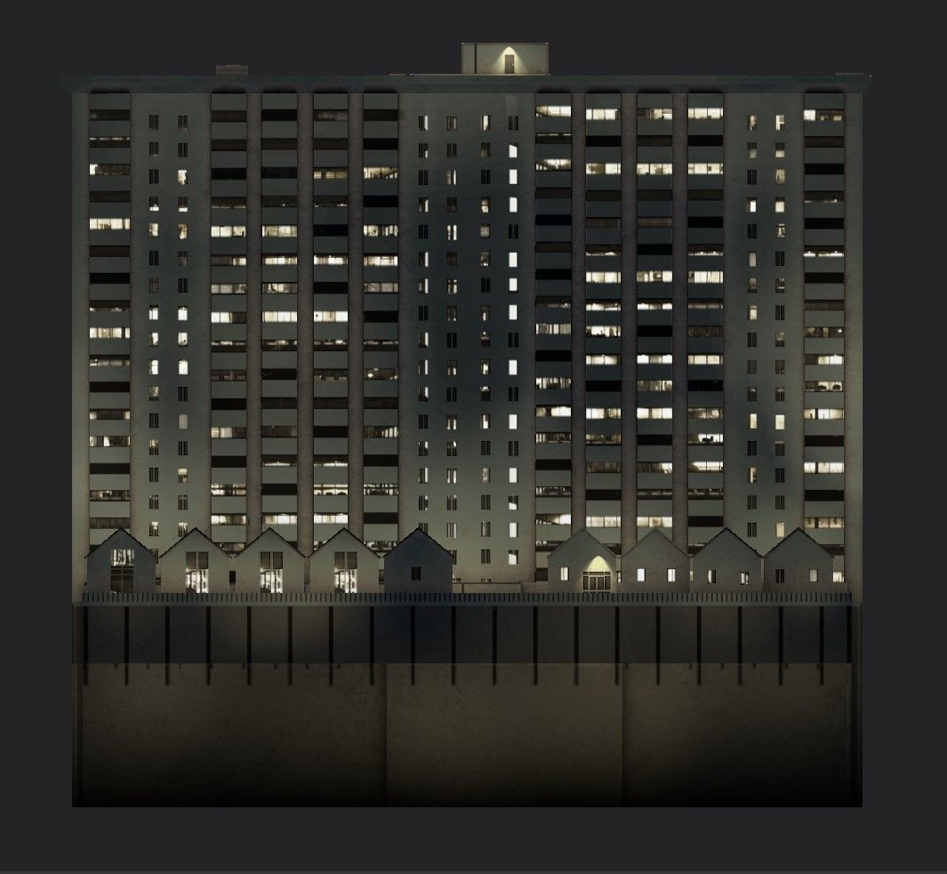 Davis Court Low-poly 3D model_17