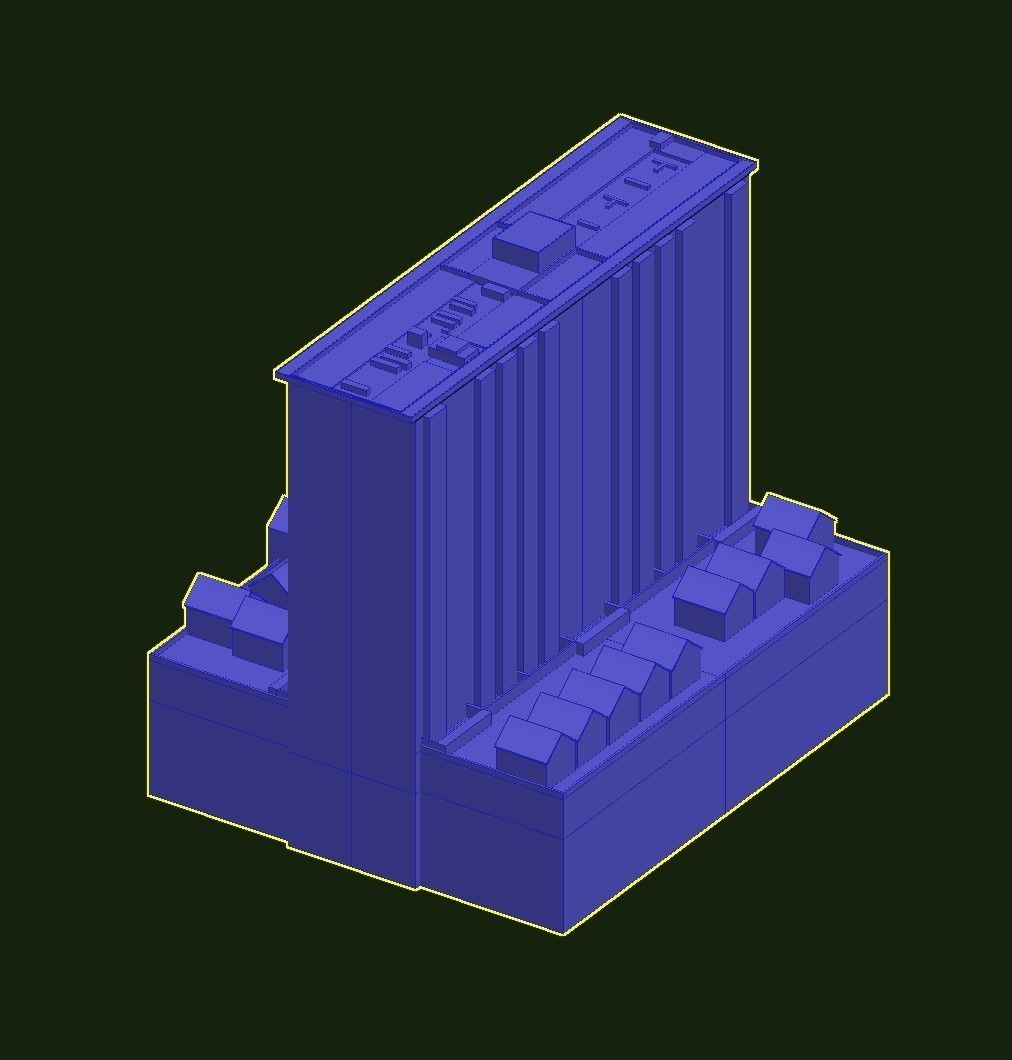 Davis Court Low-poly 3D model_27