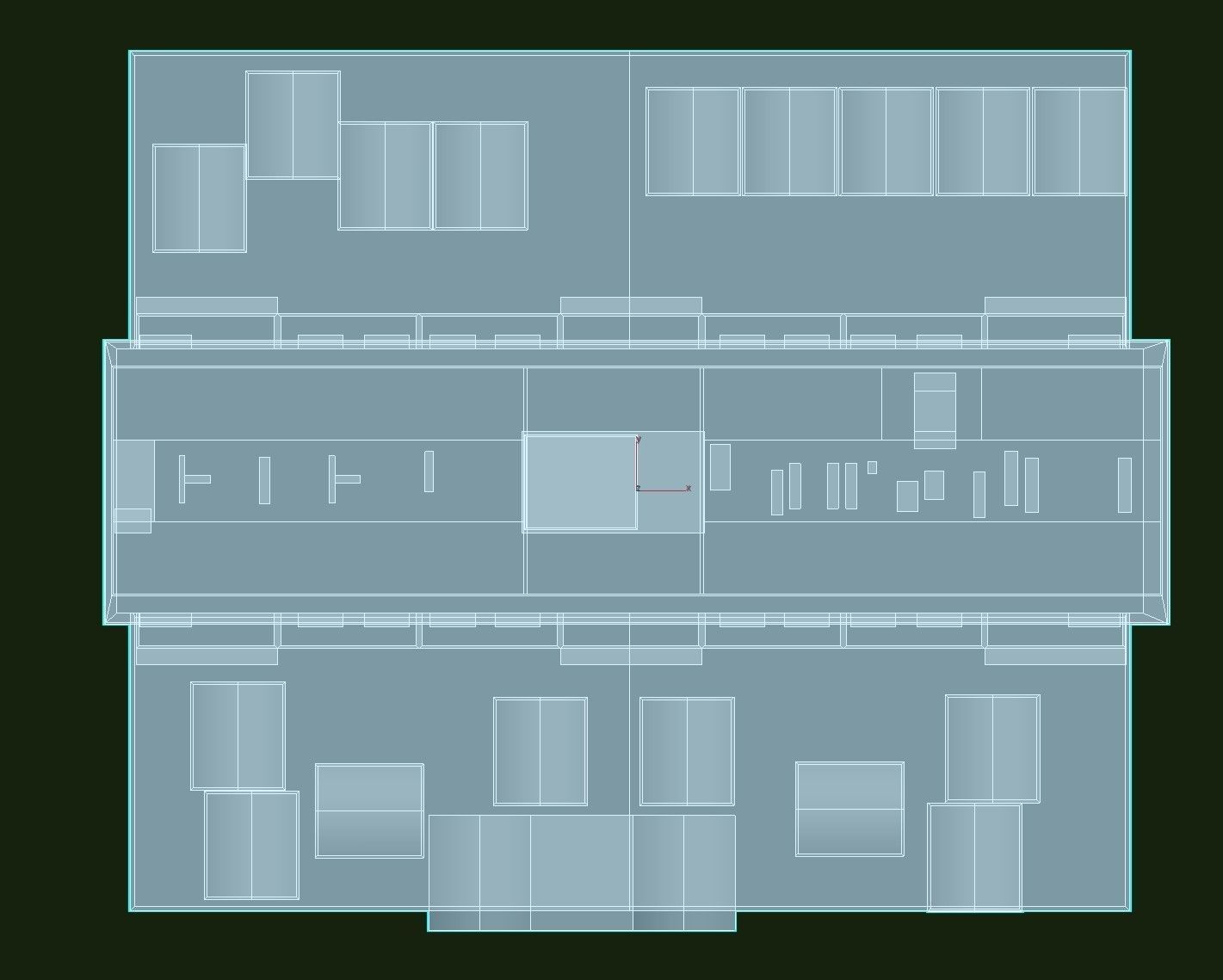 Davis Court Low-poly 3D model_30