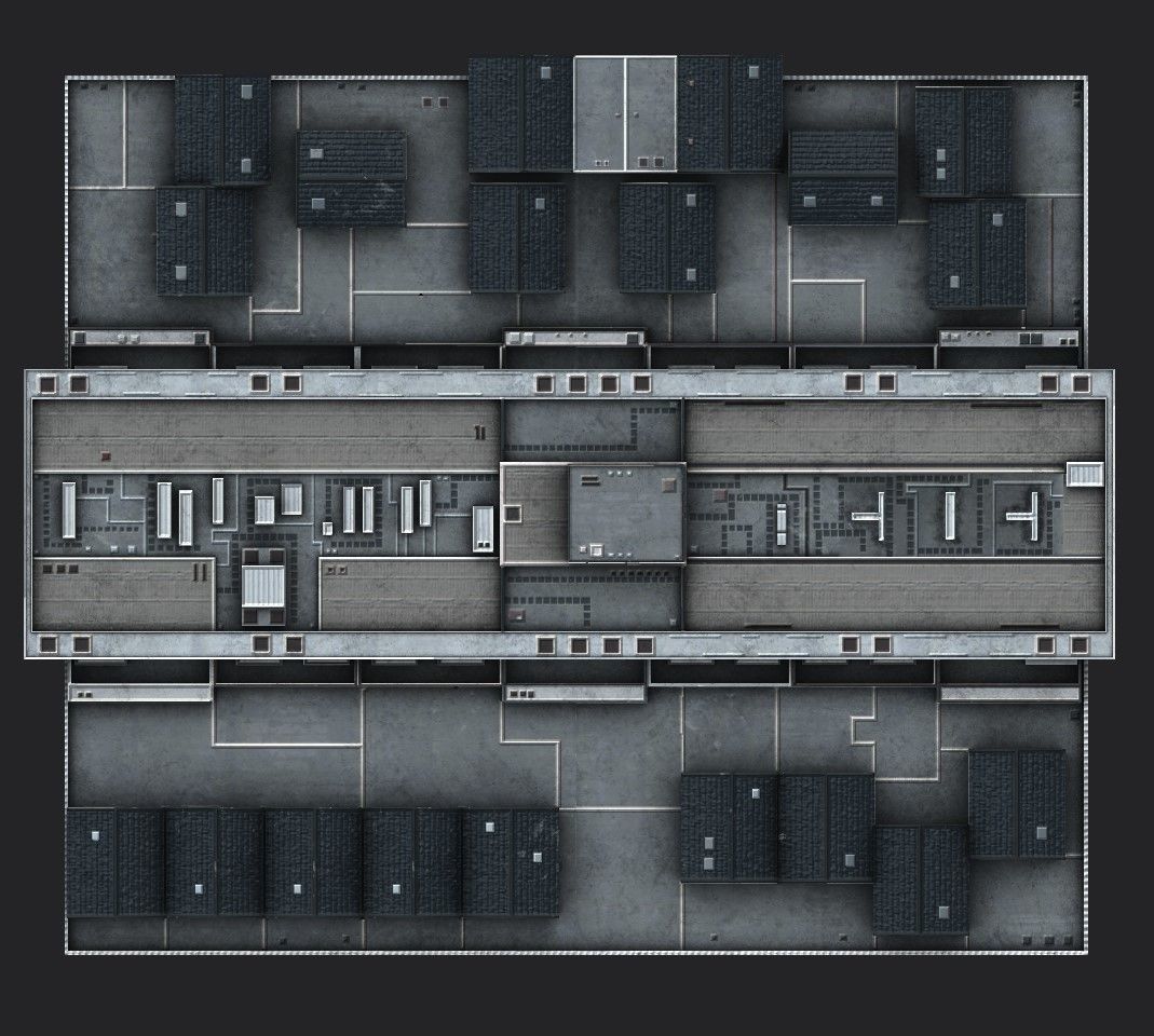 Davis Court Low-poly 3D model_15