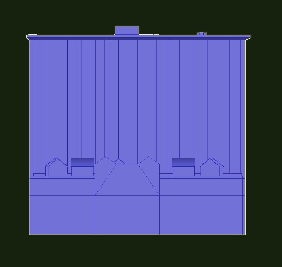 Davis Court Low-poly 3D model_25