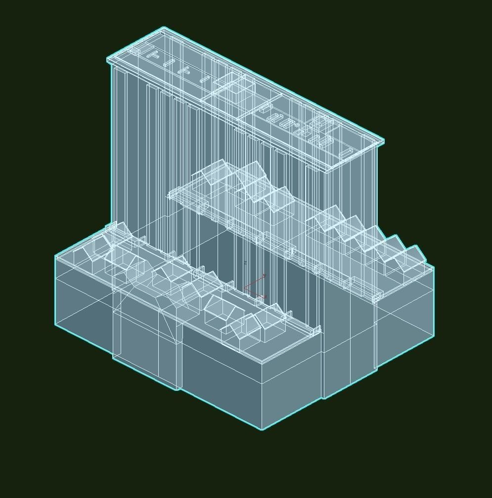 Davis Court Low-poly 3D model_31