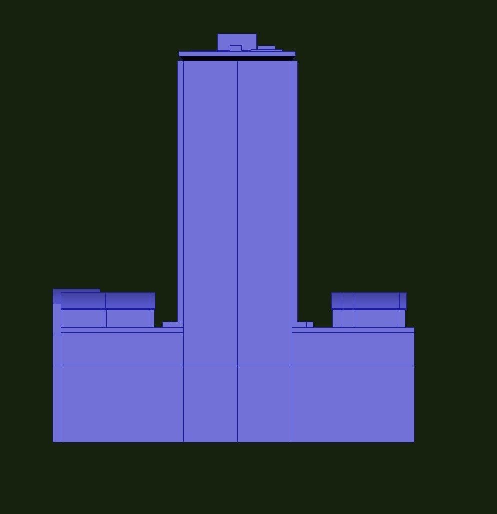 Davis Court Low-poly 3D model_26