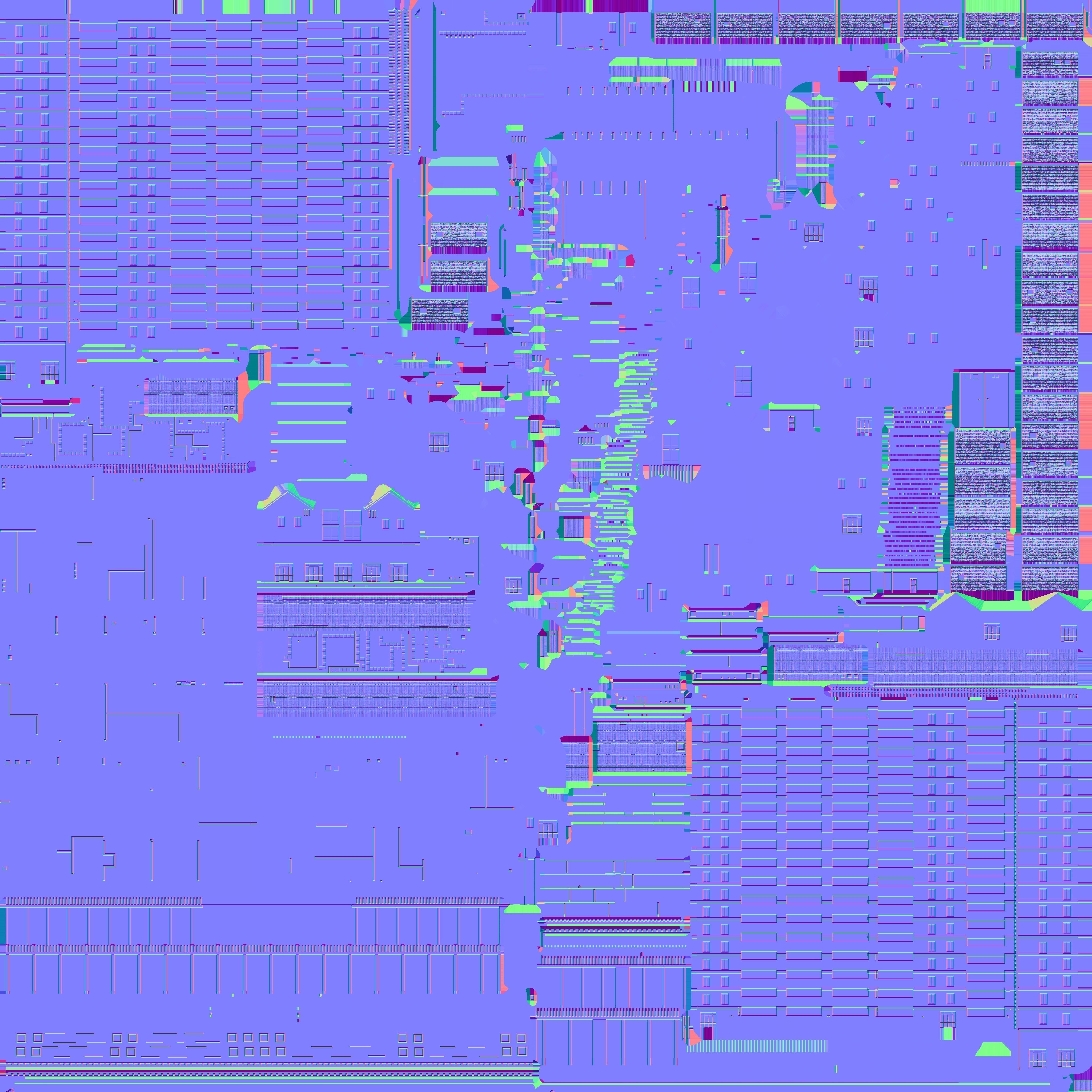 Davis Court Low-poly 3D model_6