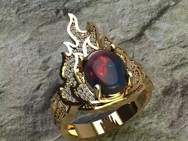 golden ring- jewelry