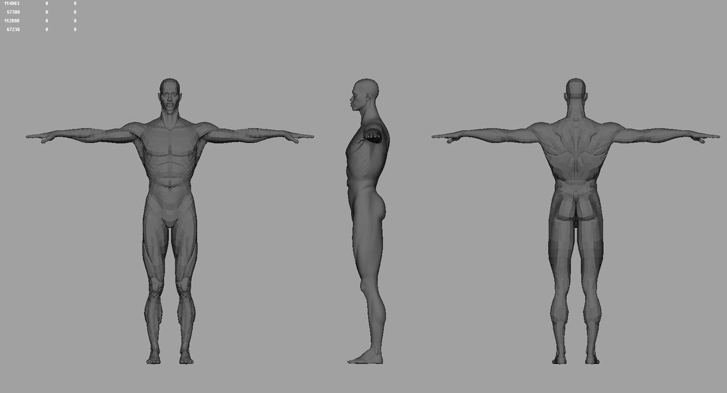 African American man 3d model 3D model_11