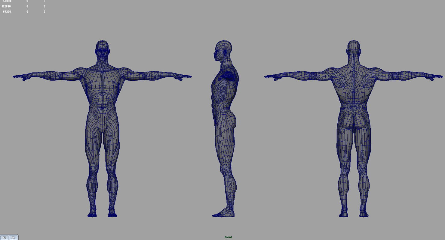 African American man 3d model 3D model_1