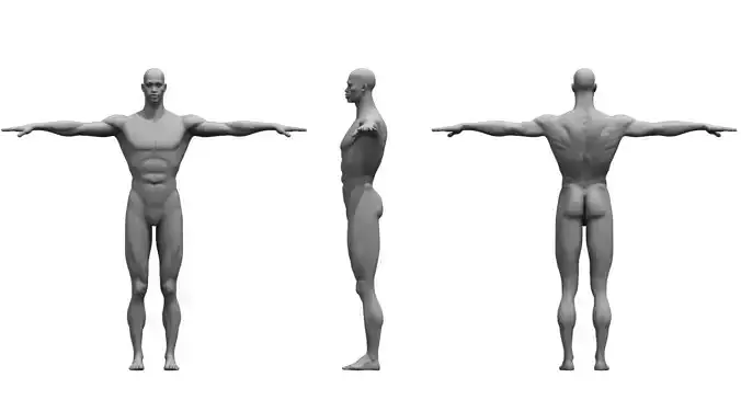 African American man 3d model 3D model