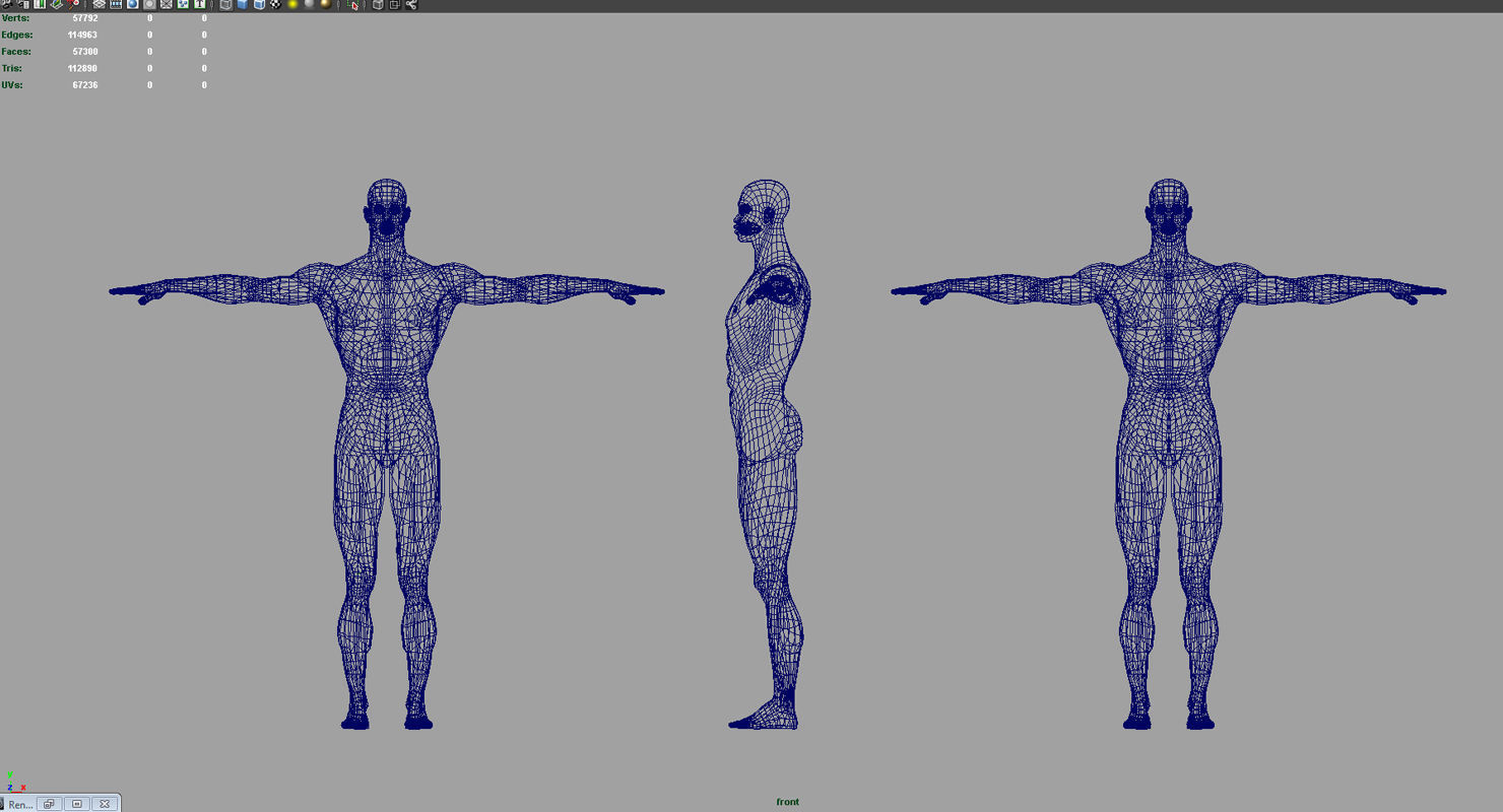 African American man 3d model 3D model_10