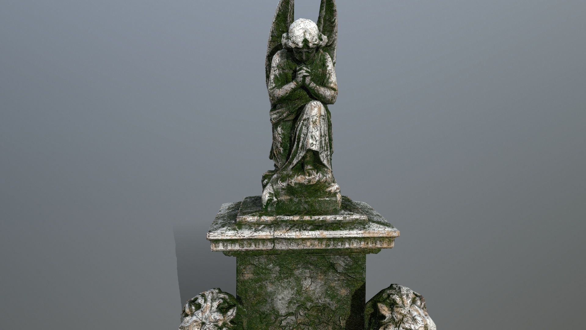 statue 4 lion Low-poly 3D model_13