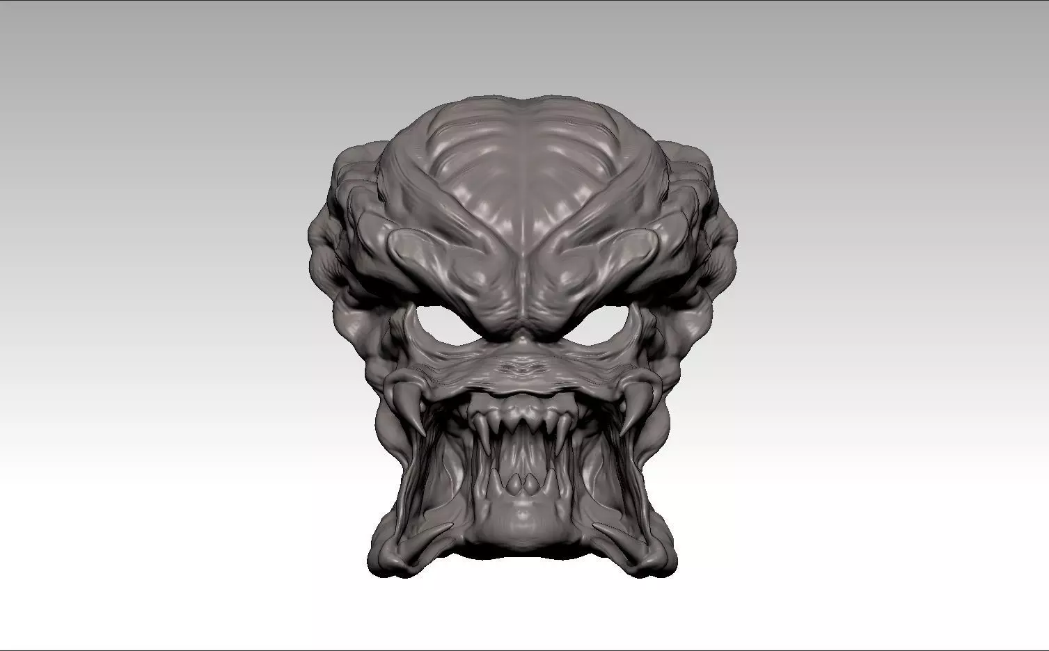 Predator face 3d mask 3D print model_0