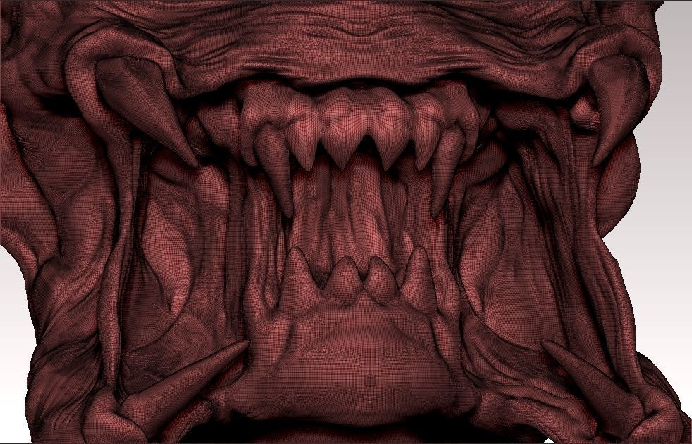 Predator face 3d mask 3D print model_3