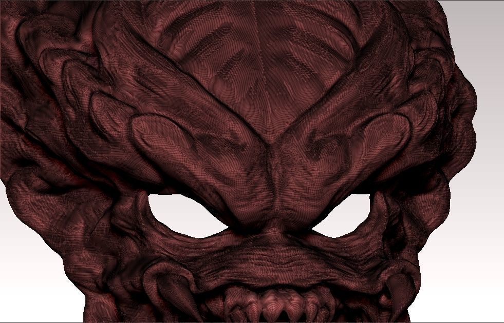Predator face 3d mask 3D print model_4
