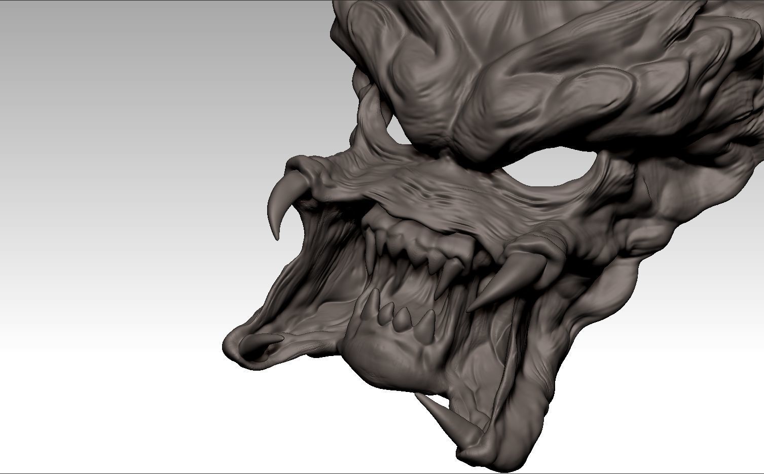 Predator face 3d mask 3D print model_10