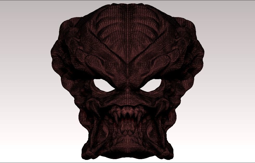 Predator face 3d mask 3D print model_2