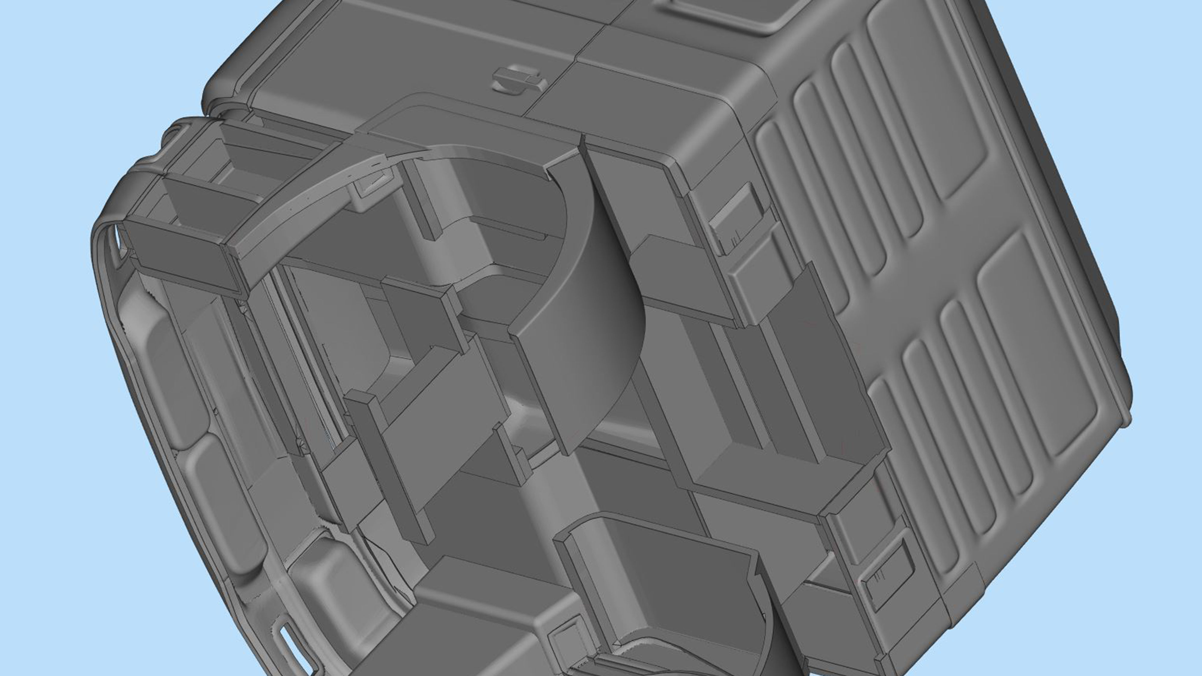 3d printable  Cab old truck F2000 for chassis  TRX6  3D print model_9