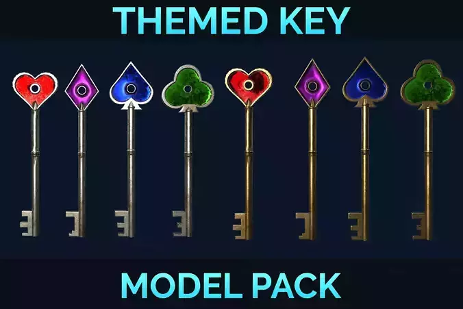 PBR Themed Key Model Pack
